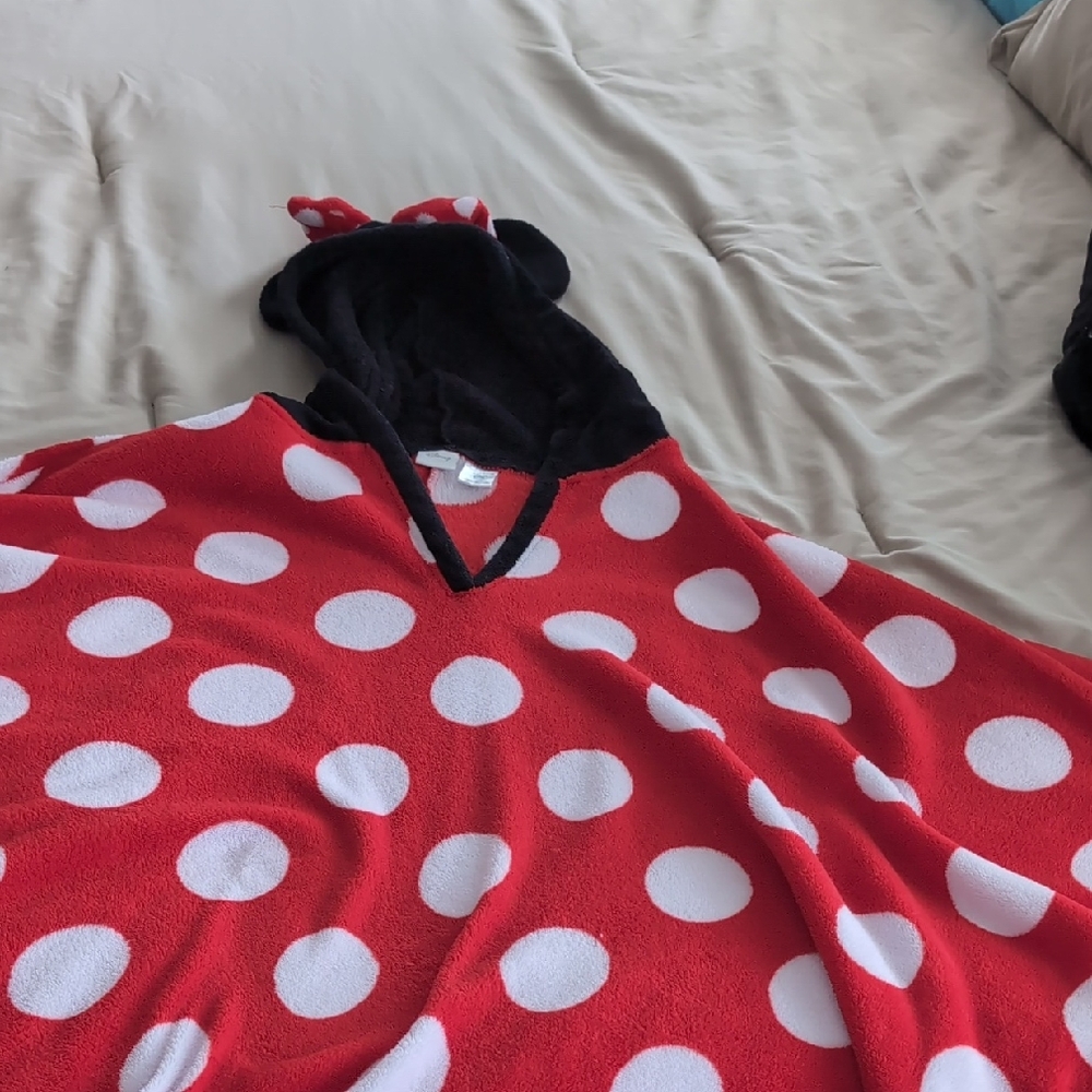 Disney Black and Red Hooded Blanket